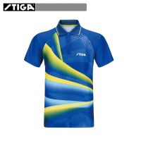 Stiga Table tennis clothes sportswear quick dry short sleeved men ping pong Shirt Badminton Sport Jerseys S032301S