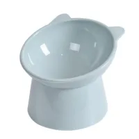 yizhuoliang CAT Bowl high Foot Dog Bowl 45 ° คอ Protector แมว PET Food Water Bowl PET Feeder