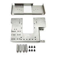 Rc 1/14 Stainless Steel Second Floor Plate Compatible For Tamiya DIY Car Model Spare Parts Directly Installed On Beam Of Truck Dump Truck RZ008