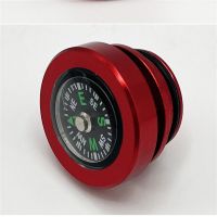 、‘】【； Compass Style Billet Aluminum Cigarette Lighter Plug Delete Universal Fitment Fits Most Red