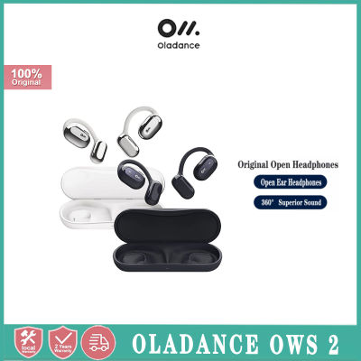 Oladance หูฟังบลูทูธการโทรแบบไร้สายแบบเปิดที่ปรับปรุงแล้ว2ครั้งช่วยลดเสียงรบกวนและการโทรที่สะดวกสบาย