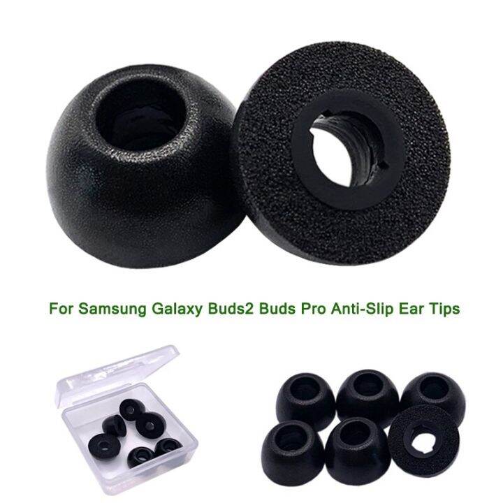 【Thriving】 SL story 3Pair Black Memory Foam Ear Tips for Galaxy Buds2
