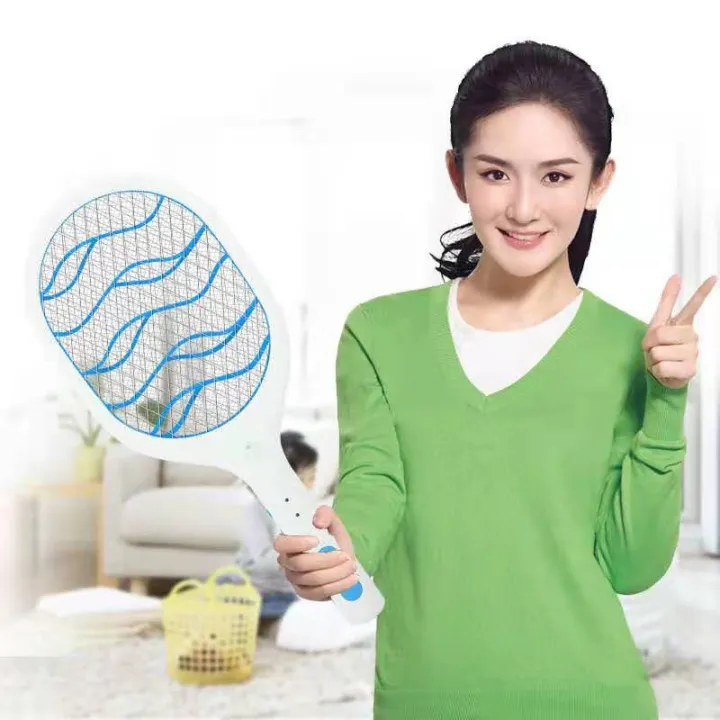 Rechargeable Electronic Mosquito Racket Swatter Killer Bat Insect