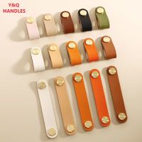 Handles Drawer Cabinet Furniture Kitchen Handles for Cabinet Knob Door Drawer Furniture Kitchen Brass Cowhide Pulls Knob Door Hardware Locks