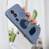 เคส PMP สำหรับ OPPO Reno10 Pro + 5G สีผสมเมฆโทรศัพท์ดีไซน์ด้านข้างรูปแบบขอบสี่เหลี่ยมของเหลวปลอกซิลิโคนคลุมทั้งหมดเคสป้องกันกล้อง