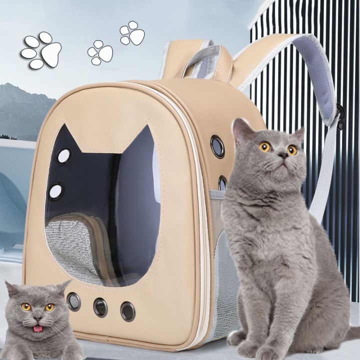 smilewil-กระเป๋าเป้สะพายหลังสำหรับสัตว์เลี้ยง-cat-กระเป๋า-pet-space-capsule-ระบายอากาศได้กันฝนกันฝุ่นความจุมาก