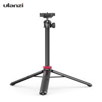 Ulanzi Mini Tripod Stand MT-44 Portable Selfie Stick Rotatable Ball Head QR Plate Phone Clip Payload 1.5kg for Smartphone Camera