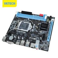 [Vktech] B75แผงวงจรคอมพิวเตอร์ช่องเสียบ LGA1155 16GB ไมโคร ATX PC เมนบอร์ด I/O Ps/ 2พอร์ตเมาส์และคีย์บอร์ด Realtek 10/100 Mbps LAN ออนบอร์ดรองรับ SATA 2.0 3.0