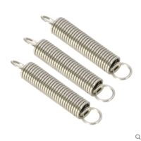 ♞✲ 5PCS 0.8 x 6/7/8/10 x L 0.8mm stainless steel Tension spring with a hook extension spring length 20mm to 60mm