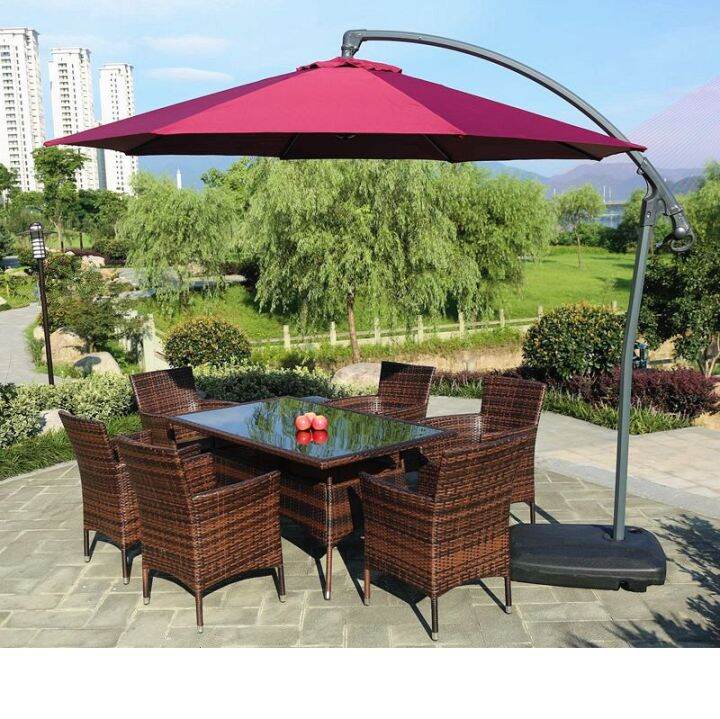 Outdoor tables and chairs Garden courtyard rattan tables and chairs ...