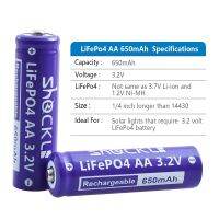 【Be worth】 Happizons Lifepo4ช็อคแบต2ชิ้น/ล็อต3.2V 14500ชาร์จได้ AA ไอออน650มิลลิแอมป์ต่อกล้องและพลังงานแสงอาทิตย์แอลอีดี