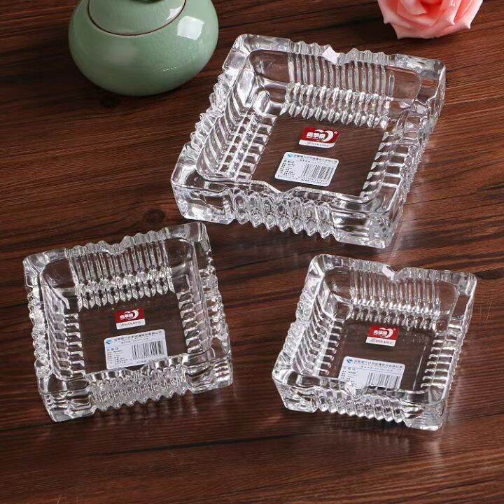 Square ashtray, crystal glass ashtray Lazada PH