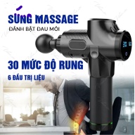Súng Massage Cầm Tay Cao Cấp Fascial Gun đầu trị liệu, 20 - 30 chế độ rung thumbnail