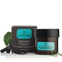 NEW!! THE BODY SHOP HIMALAYAN CHARCOAL PURIFYING GLOW MASK 75ml มาส์ก ทำความสะอาดอย่างล้ำลึก และดีท็อกซ์สารพิษตกค้างเพื่อเผยผิวกระจ่างใส อ่อนเยาว์ ดูมีสุขภาพดี