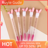 Ruyie แปรงขนตามาสคาร่าขนกระต่ายแบบหลอดคริสตัลอุปกรณ์แปรงแต่งหน้า