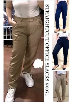 High Waist Slacks Pants Office Pants for Ladies Slacks Slim Fit S