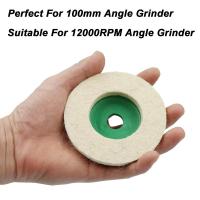 10 Pcs 4 Inch Round Wool Felt Disc Wheel Pads For 100Mm Angle Grinder Buffing Polishing  Angle Grinder Wheel Felt Disc Pad Set