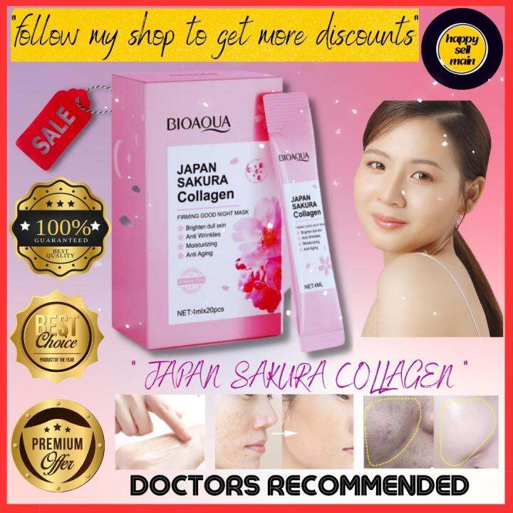 💟💟ORIGINAL Japan Sakura Collagen Sleeping Mask Triple Whitening