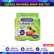 Date 6.2025 CẶP 2 HỦ KẸO DẺO BỔ SUNG CANXI VITAFUSION CALCIUM + D3 500MG