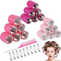 37 Self-adhesive Magic scroll Irons Hair Rollers 3 Sizes Self-holding Curling Irons 18Duckbill Hair Clips(1.1,1.57 ,1.97inches)