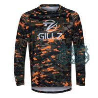 GILLZ เสื้อตกปลา UPF 50 +,เสื้อตกปลาเสื้อแขนยาวผู้ชาย Uv เพื่อการป้องกัน