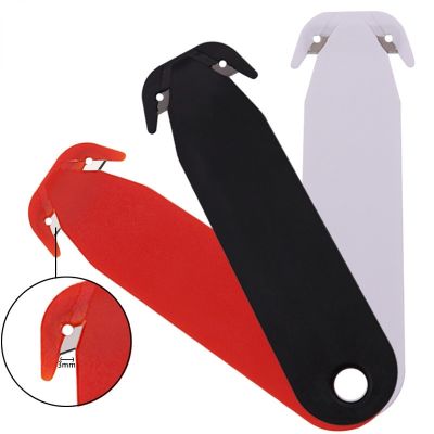 【YF】 Double-Edged Safety Box Cutter Multi Tool Sharp Durable Steel Blade Safe Cutting for Shrink Wrap Stretch Tape and Plastic