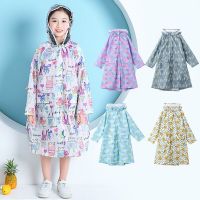 Toddler Rain Coat Girl Hiking Backpack Student Little Girls Rain Coat