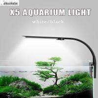 SHUSHABA บางเฉียบ10W 220V ตู้ปลาความสว่างสูง24 LED โรงไฟ LED พลังงานสูง Grow ไฟอ่างน้ำโคมไฟโคมไฟแบบหนีบ