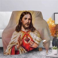 Jesus Blanket Flannel Blanket Super Soft Fleece Throw Blankets Lightweight Warm Blanket for Bedroom Couch Sofa