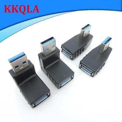 QKKQLA Shop 1pcs 90 Degree USB 3.0 A Male to Female Adapter Connector converter plug cable Adapters right Angle Coupler For Laptop PC