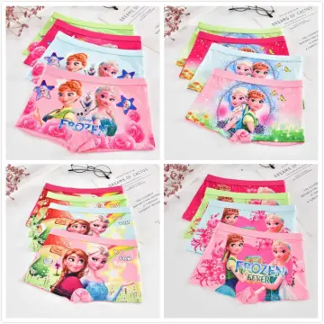 4Pcs/Lot Children Underpant Baby Boy Cartoon Frozen Elsa Spiderman