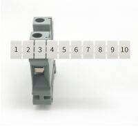 【CC】❀✕∋  10PCS ZB6 Blank UK2.5B UK2.5 UK5N UDK4 UKK5 Din Rail Terminal Blocks Maker Strips Label