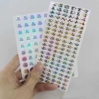 10MM Round 800pcs QC PASSED hologram laser PET paper label product certification stickers free shipping Stickers  Labels