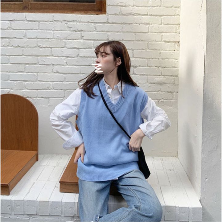 dayday-girl-8-colors-selection-japanese-girl-student-woolen-knitted-waistcoat-loose-vest-badge-embroidery-college-sweater-outer-wear-small-embroidered-top