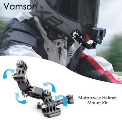 Vamson หมวกกันน็อคสำหรับ Gopro หมวกกันน็อค,อุปกรณ์เสริมสำหรับอุปกรณ์ชุดสำหรับ Gopro ฮีโร่11 10 9 8 7 Insta360 X3หนึ่ง X2 SJCAM