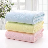 75X35cm Shower Towel Large Beach Towel Household Bathroom Water Quick Dry Absorbent Soft Comfortable Bathrobe Superfiber Towel