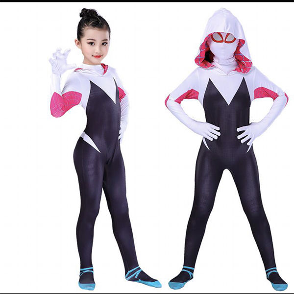 Homesik Gwen Stacy Zentai Spider Man Costume,Lycra Spandex Halloween  Cosplay Jumpsuits For Kids/Women | Lazada.Vn