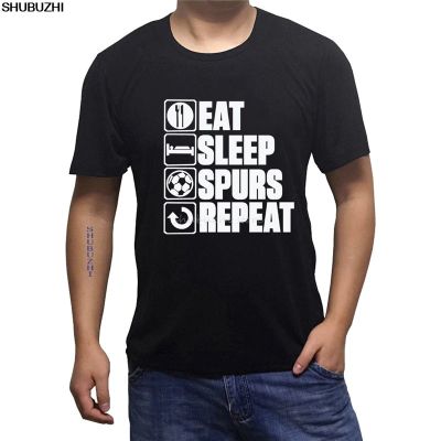 Eat Sleep Spurs T Shirt Funny Tottenham Fathers Day Birthday Gift Shubuzhi