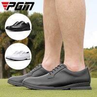 PGM Men Waterproof Casual Golf Shoes Male Skidproof Business Golf Sneakers British Style Lace Up Sports Footwear 39-45