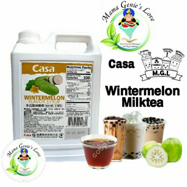 Casa Winter Melon Flavor Syrup 2.5kg Lazada PH