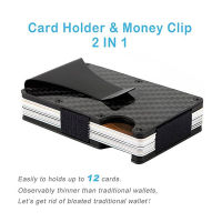 2019 Aosbos Men Women Credit ID Card Holder Anti-Rfid Protect Blocking Wallet Portable Student Clip Travel Metal Case Slip