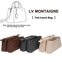 กระเป๋าสอดผ้าสักหลาดเหมาะสำหรับกระเป๋าถือ LV-Montaigne BB มม. กล่องใส่ดินสออะคริลิกจัดชุดกระเป๋าใส่ของทรงเหลี่ยม6ใบเดินทางภายในตัวแม่