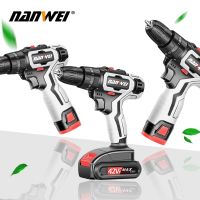 21V Cordless Impact Drill Rechargeable Electric Screwdriver Cordless Drill Mini Power DriverDC Lithium-Ion Battery 2-Speed Tool