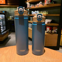 Large Capacity Double Stainless Steel Thermos Mug With Straw Portable Vacuum Flasks Creative Thermal Bottle Tumbler ThermocupTH