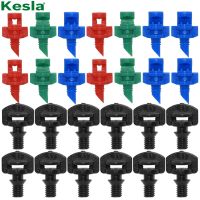 KESLA 50PCS 360 Degrees Refraction Water Sprinkler Micro Garden Irrigation Refractive Nozzle Spray grows Greenhouse Watering