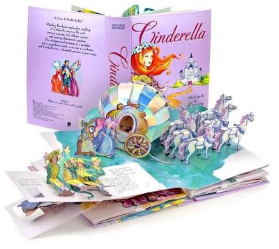 Cinderella A Pop-Up Fairy Tale Book by Mathew Reinhart Sale มีตำหนิเล็กน้อยที่ปก