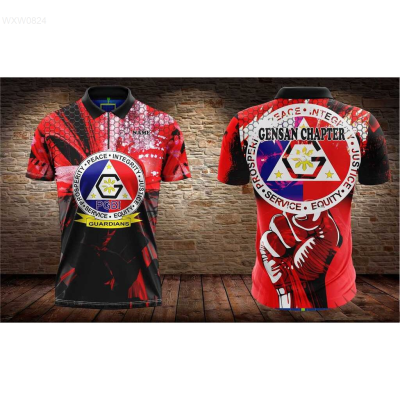 Polo Guardians Summer Pgbi Shirt PGBI GUARDIANS 3D POLO SHIRT Fully Sublimated Shirt PGBL2（Contactthe seller, free customization）high-quality