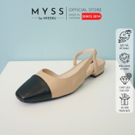 Giày nữ vá mũi đen phối quai sau 1,5 cm thời trang MYSS - CG211 thumbnail
