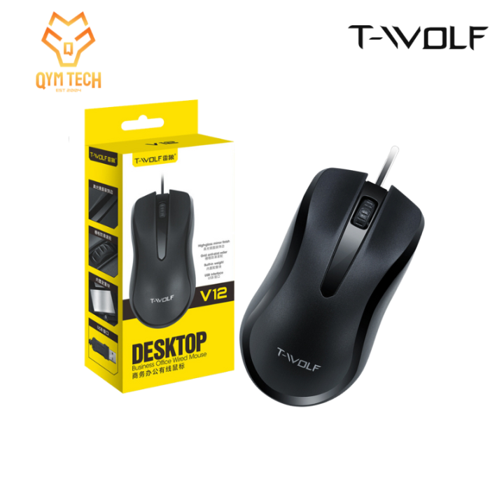 T-Wolf V12 USB Mouse | Lazada