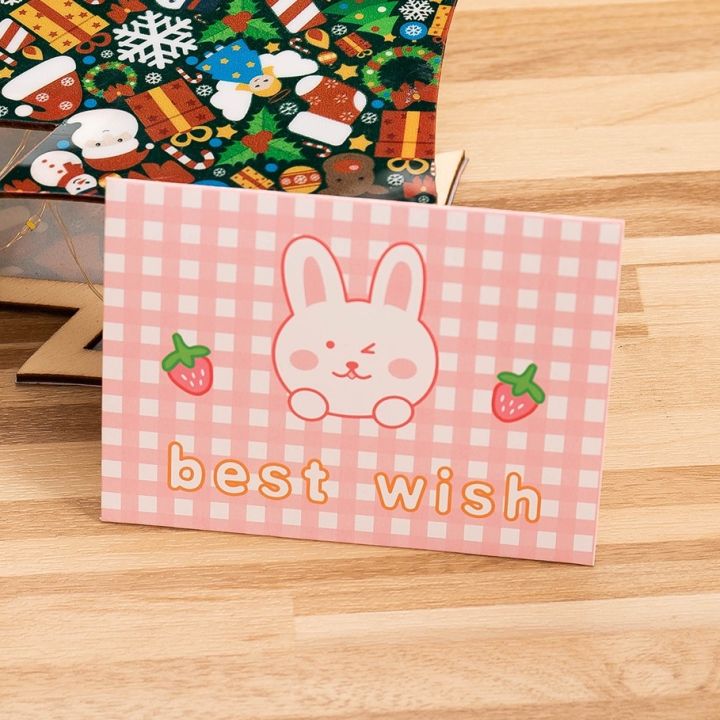 พร้อมส่ง-p-080-การ์ดวันเกิด-การ์ดอวยพร-หมี-เกาหลี-กระต่าย-milkjoy-diy-invitation-card-birthday-พร้อมส่งในไทย